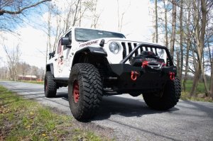 Jeep Wrangler Unlimited Fender Flares - Front - Fishbone Offroad - Steel - Black - `18-`27 Jeep Wrangler Unlimited Fender Flares - Front - Fishbone Offroad - Steel - Black - `18-`27